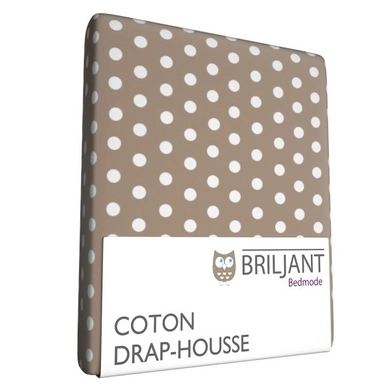 Drap-Housse Briljant Enfant Bea Taupe (Coton)