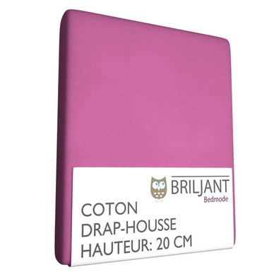 Drap-Housse Briljant Enfant Fuchsia (Coton)