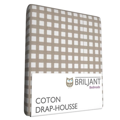 Drap-Housse Briljant Enfant Gabriel Taupe (Coton)