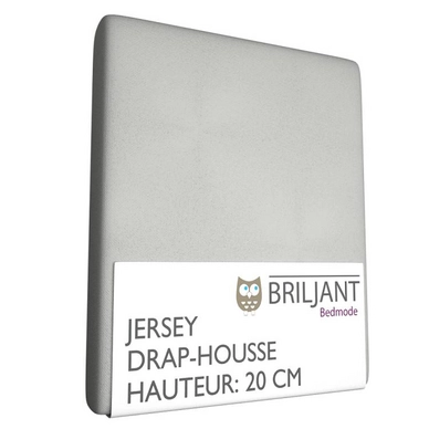 Drap-Housse Briljant Enfant Gris Clair (Jersey)