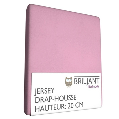 Drap-Housse Brijlant Enfant Rose Clair (Jersey de Coton)