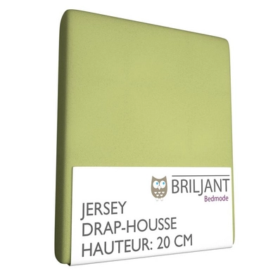 Drap-Housse Briljant Berceau Vert Citron (Jersey)