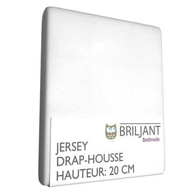 Drap-Housse Briljant Enfant Blanc (Jersey)