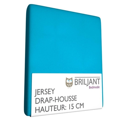 Drap-Housse Briljant Berceau Aqua (Coton)