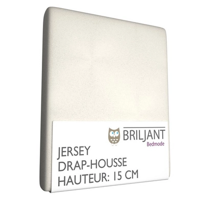 Drap-Housse Briljant Berceau Ecru (Jersey)