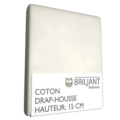 Drap-Housse Briljant Berceau Ecru (Coton)