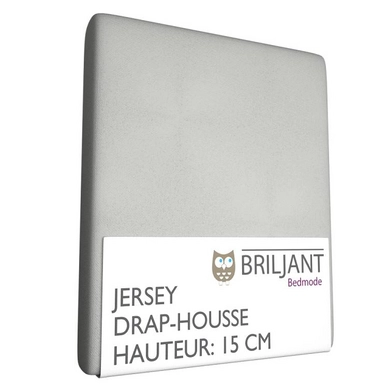 Drap-Housse Briljant Berceau Gris Clair (Jersey)
