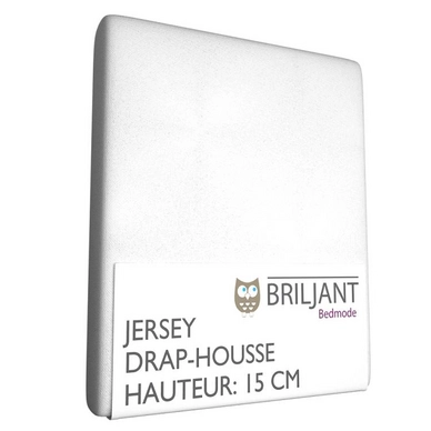 Drap-housse Briljant Berceau Blanc (Jersey)