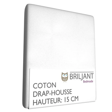 Drap-Housse Briljant Berceau Blanc (Coton)