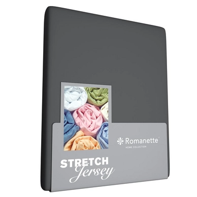 Drap-housse Romanette Anthracite (Jersey)