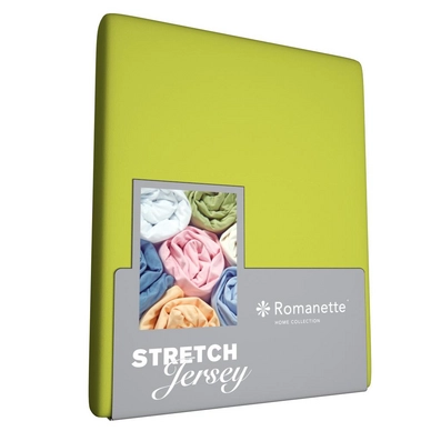 Drap-housse Romanette Vert Pomme (Jersey)