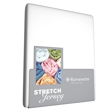 Drap-housse Romanette Blanc (Jersey)