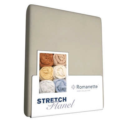 Drap-housse Romanette Camel (Flanelle Stretch)
