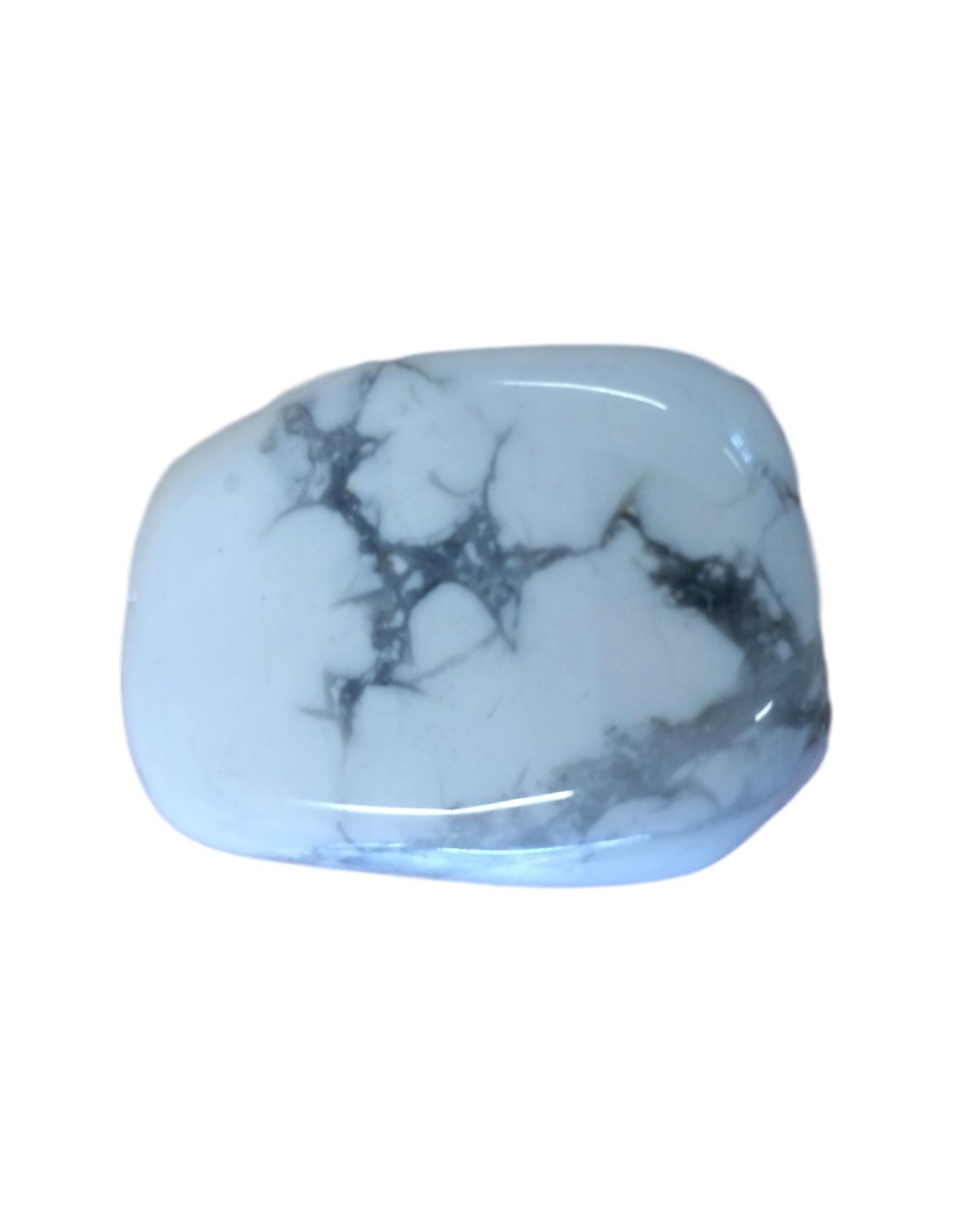 Howlite en Pierre roulée 5/6 cm - Apaise l'esprit et favorise la relaxation