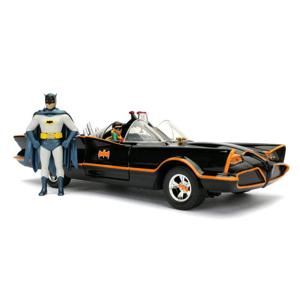 Batman (1966) Batmobile 1:24 avec Batman & Robin