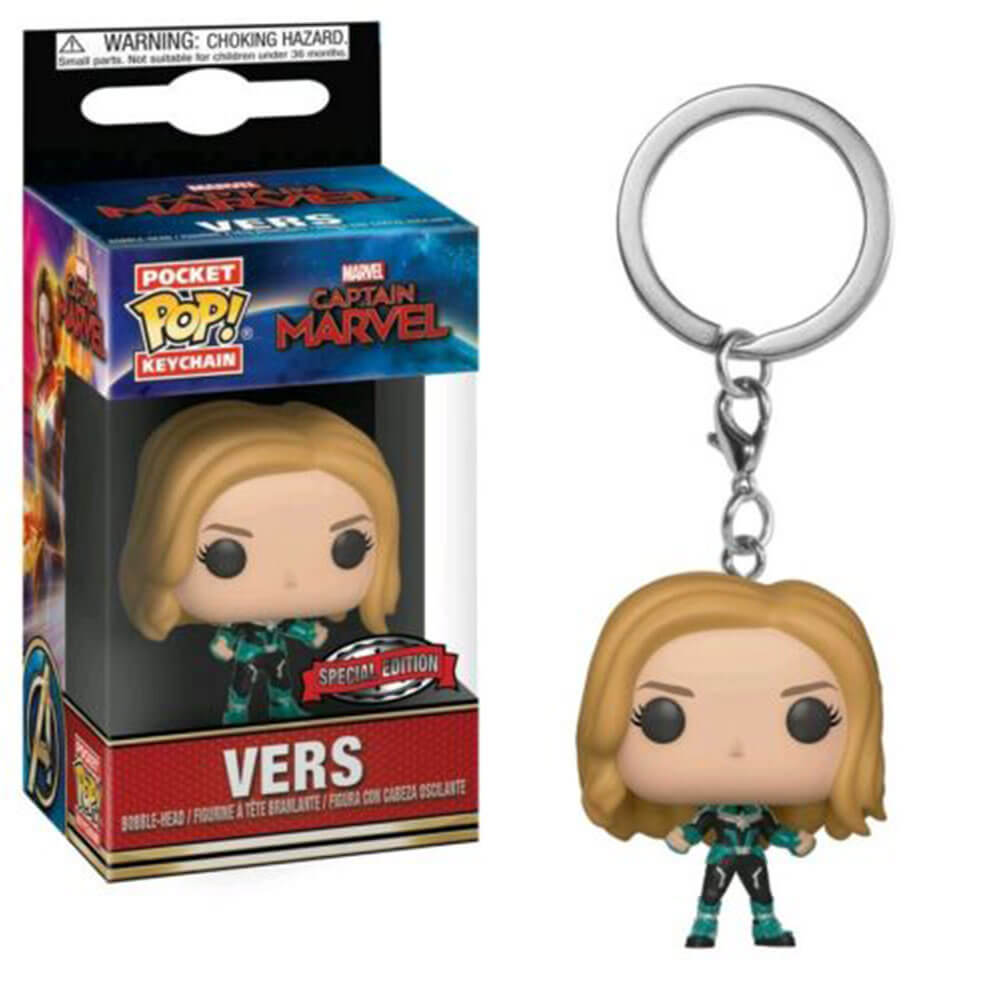 Captain Marvel vers US Exclusive Pop! Porte-clés