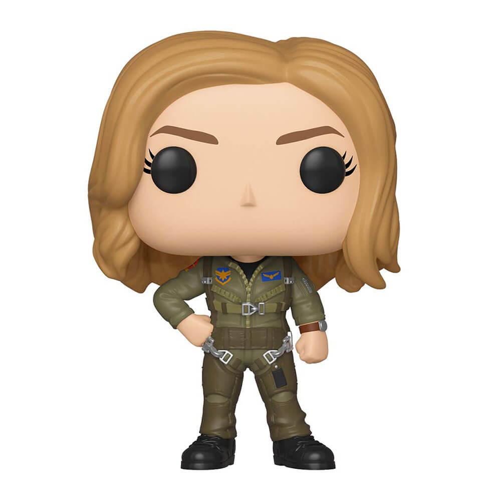 Captain Marvel Carol Danvers Flight Suit Us Pop! Vinyle