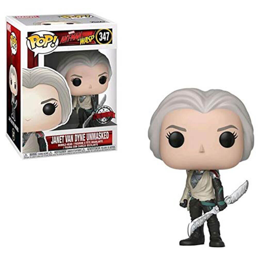 Ant-Man et la guêpe Janet Van Dyne ont démasqué US Pop! Vinyle
