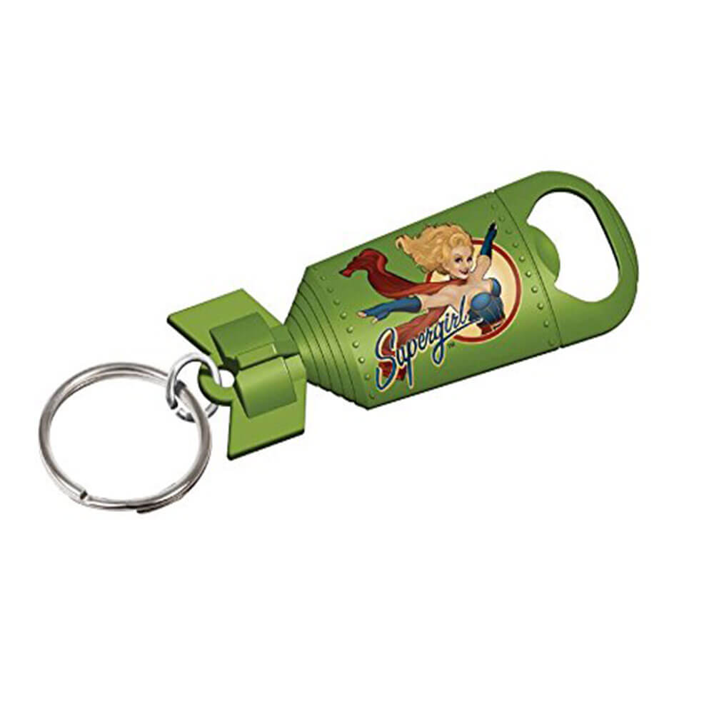 DC Bombshels Supergirl Bottle Opender Keychain