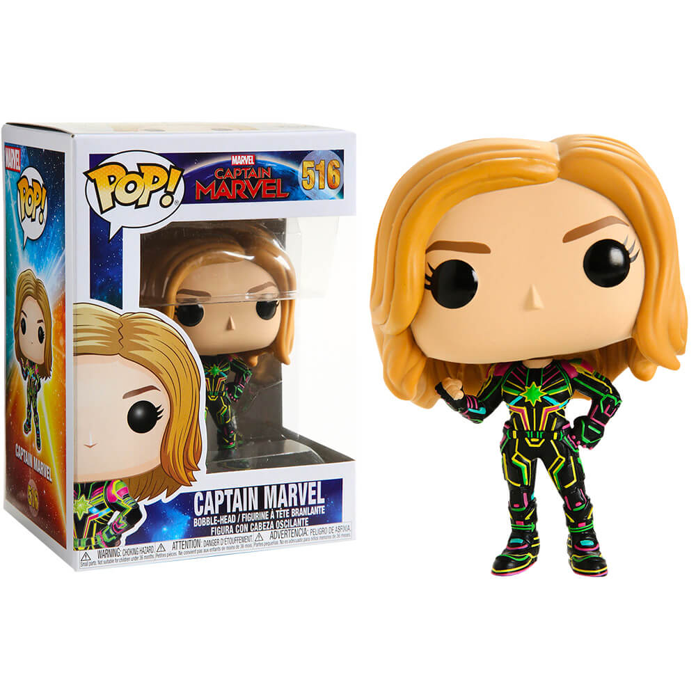 Captain Marvel Neon Suit Pop! Vinyle