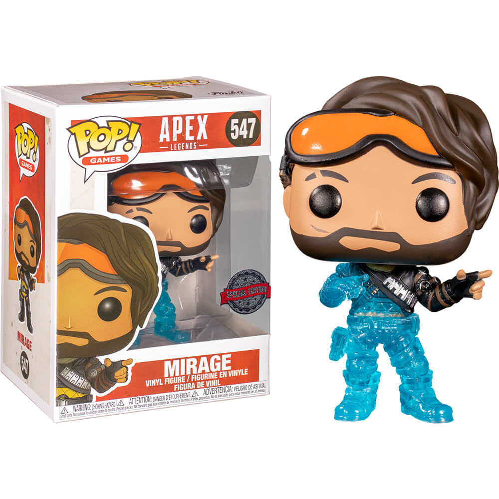 Apex Legends Mirage Translucent Us Exclusive Pop! Vinyle