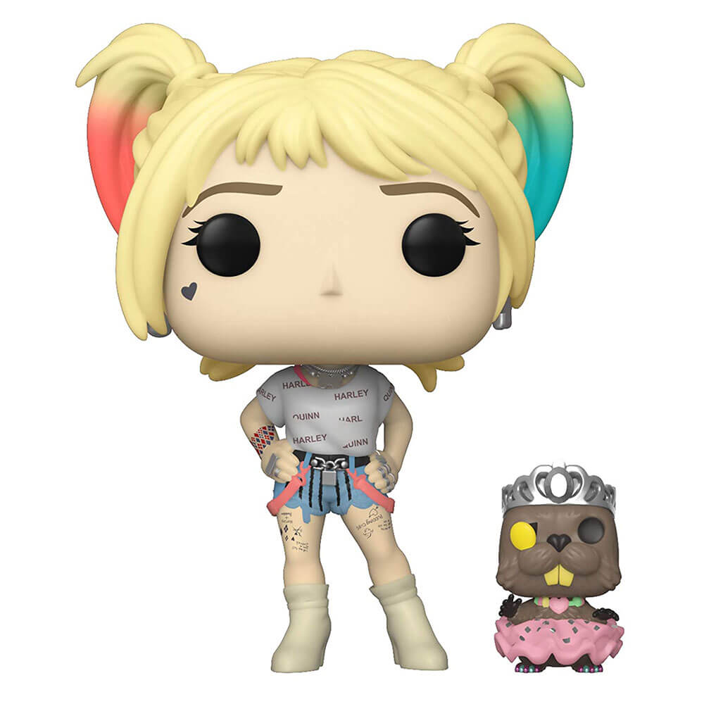 Oiseaux de proie Harley Quinn avec Beaver Pop! Vinyle