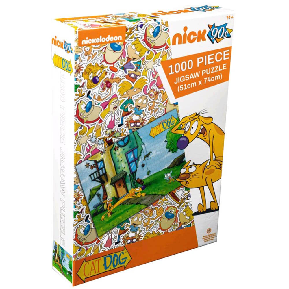 Catdog Yard 1000 Piece Puzzle