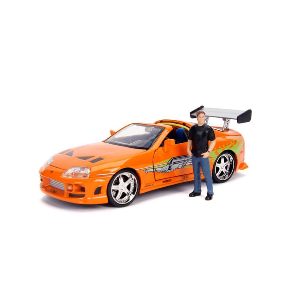 F&F Brian's Toyota Supra avec Brian 1:24 Diecast Model Kit
