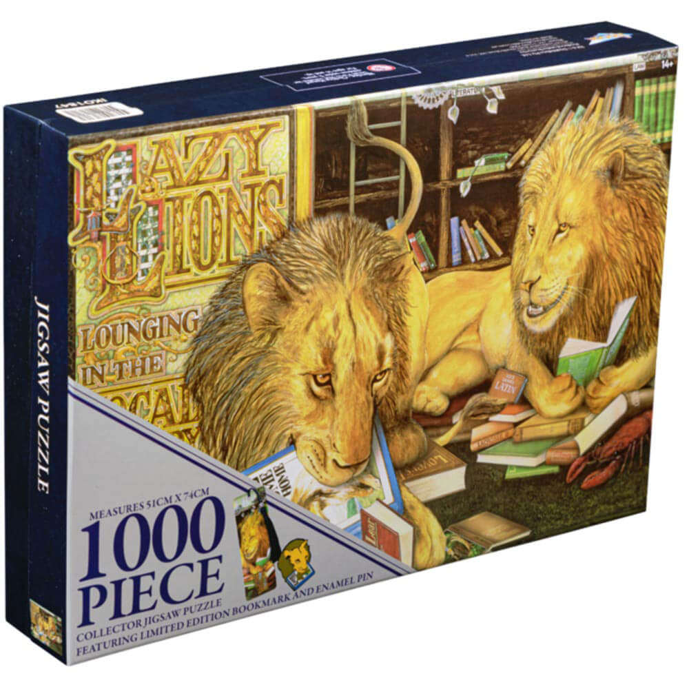 Animalia Lazy Lions 1000 Piece Collector Puzzle