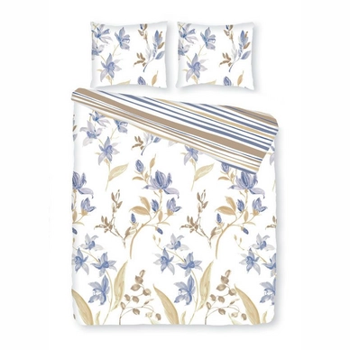 Parure de Lit Satin D'or Ilsa Bleu Satin