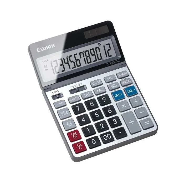 Calculatrice de bureau solaire - 12 chiffres CANON TS-1200 TSC
