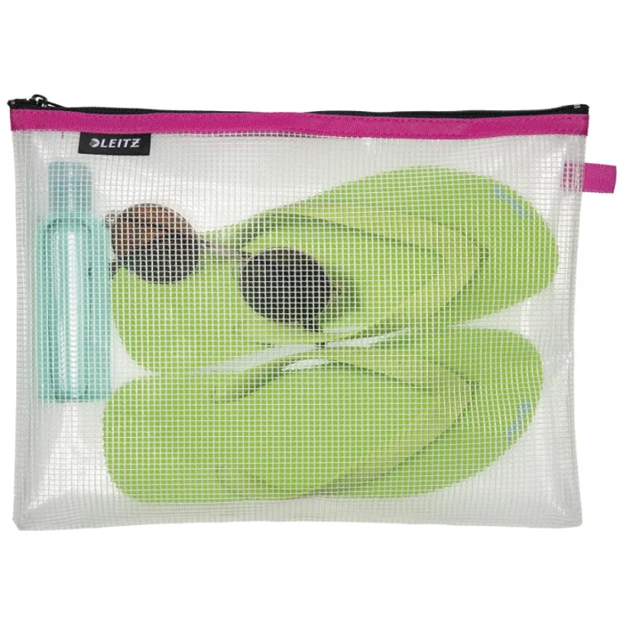 Pochette imperméable - Taille L - Transparent / Rose LEITZ WOW Traveller