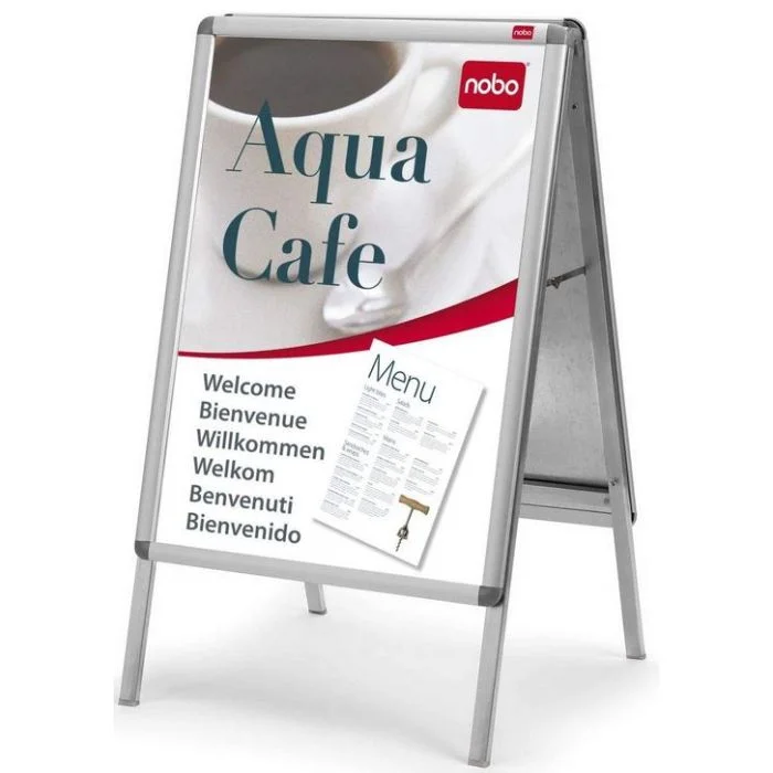 Chevalet Porte-Affiches Stop Trottoir - Format A1 NOBO