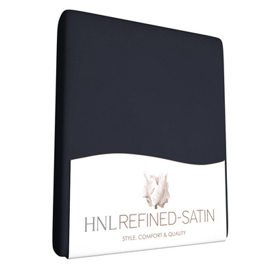 Drap-Housse Refined Bleu Encre (Satin de Coton)