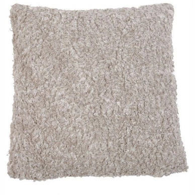 Coussin Décoratif In The Mood Fourrure Mouton-Look Gris Clair (50 x 50 cm)