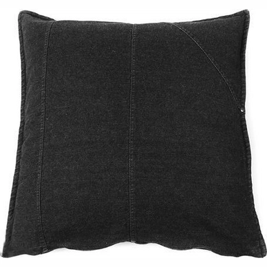 Coussin Décoratif In The Mood Denim Rivets Noir (50 x 50 cm)