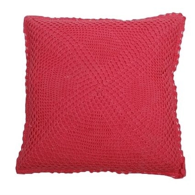 Coussin Décoratif In The Mood Gehaakt Corail (50 x 50 cm)