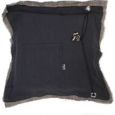 Coussin Décoratif In The Mood Kingston Noir (50 x 50 cm)