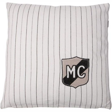 Coussin Décoratif In The Mood Mc Embleem Ecru (50 x 50 cm)