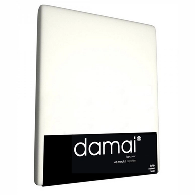 Drap-housse Surmatelas Damai Ivoire 12 cm (Satin)