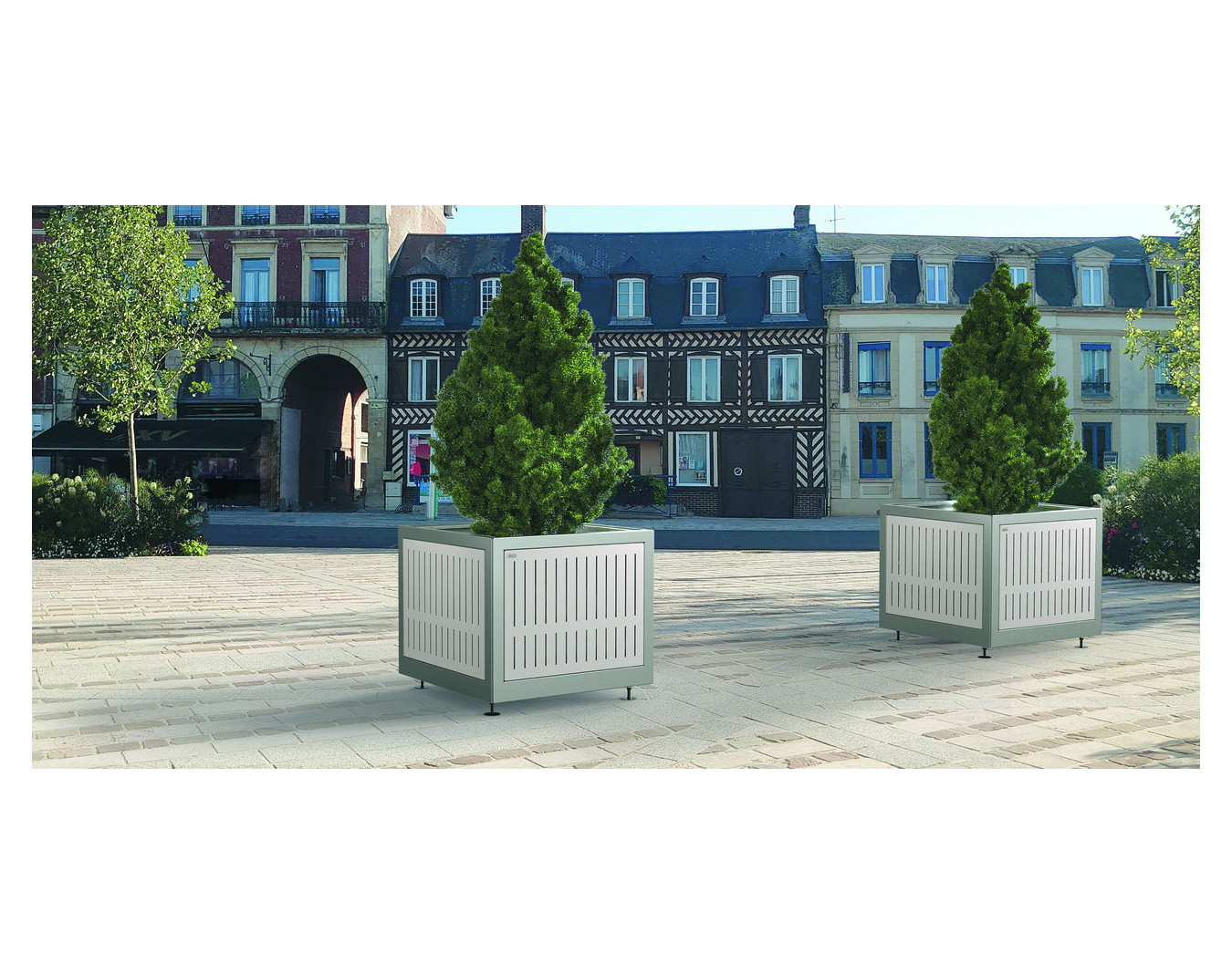 Jardinière urbaine en acier Silaos