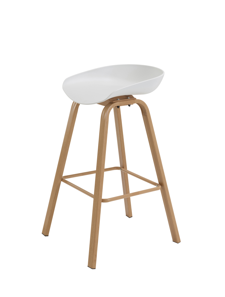 Jared 9780 | Tabouret haut blanc | Sitek