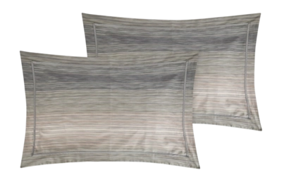 Taie d'Oreiller Missoni Jill Green Multicolore Coton (Lot de 2)