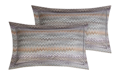 Taie d'Oreiller Missoni John Green Multicolore Coton (Lot de 2)