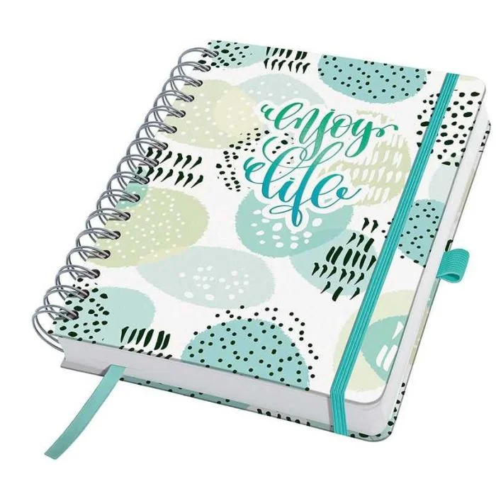 Agenda perpétuel à spirale - Journalier - Mint Inspiration SIGEL BuJo Jolie
