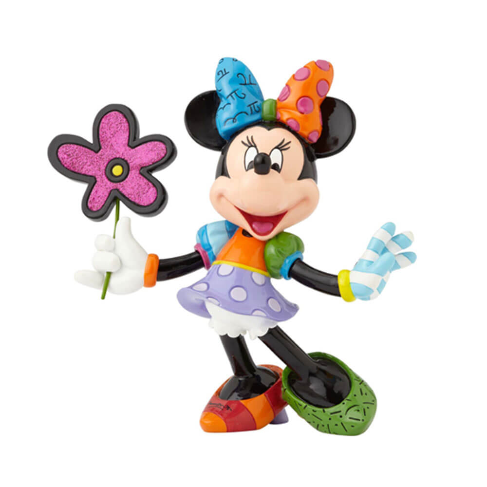 Britto Disney Minnie Mouse avec des fleurs Figurine (grande)