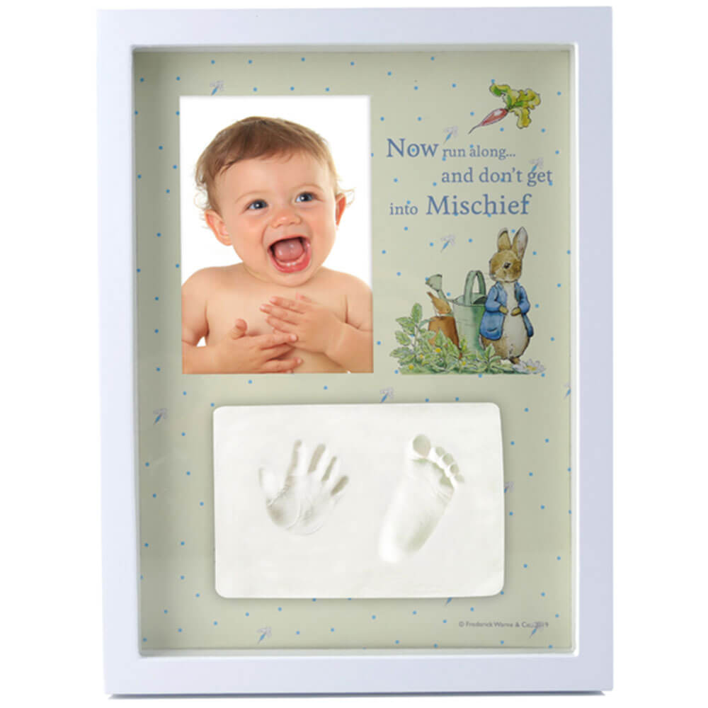 BEATRIX POTTER Baby Hand / Foot Clay Framedseset