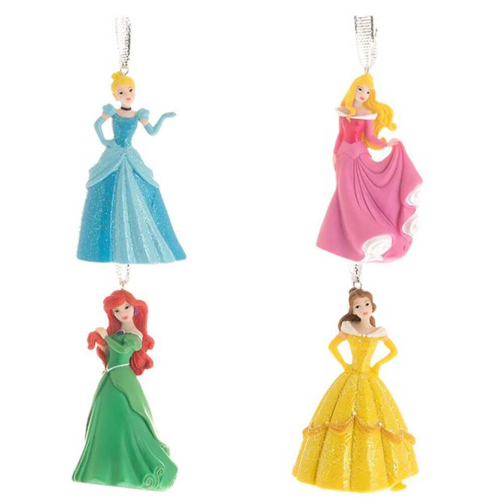 Disney Christmas Princesses suspendu les ornements (ensemble de 4)