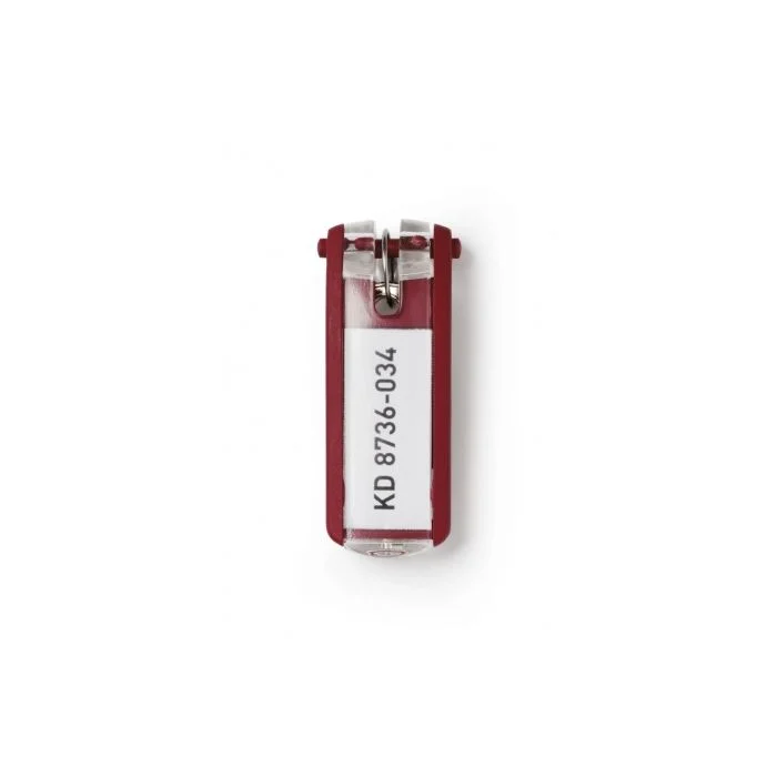 Lot de 6 Porte-clés - Rouge DURABLE KEY CLIP