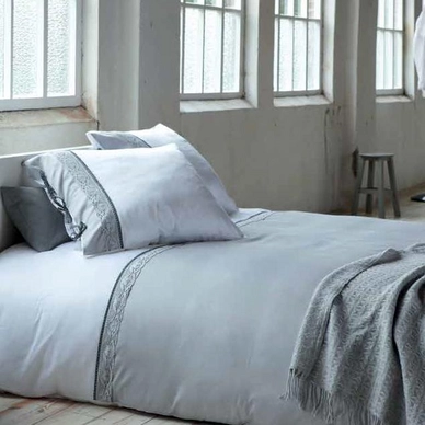 Parure de Lit Walra Kingston Gris Clair Satin